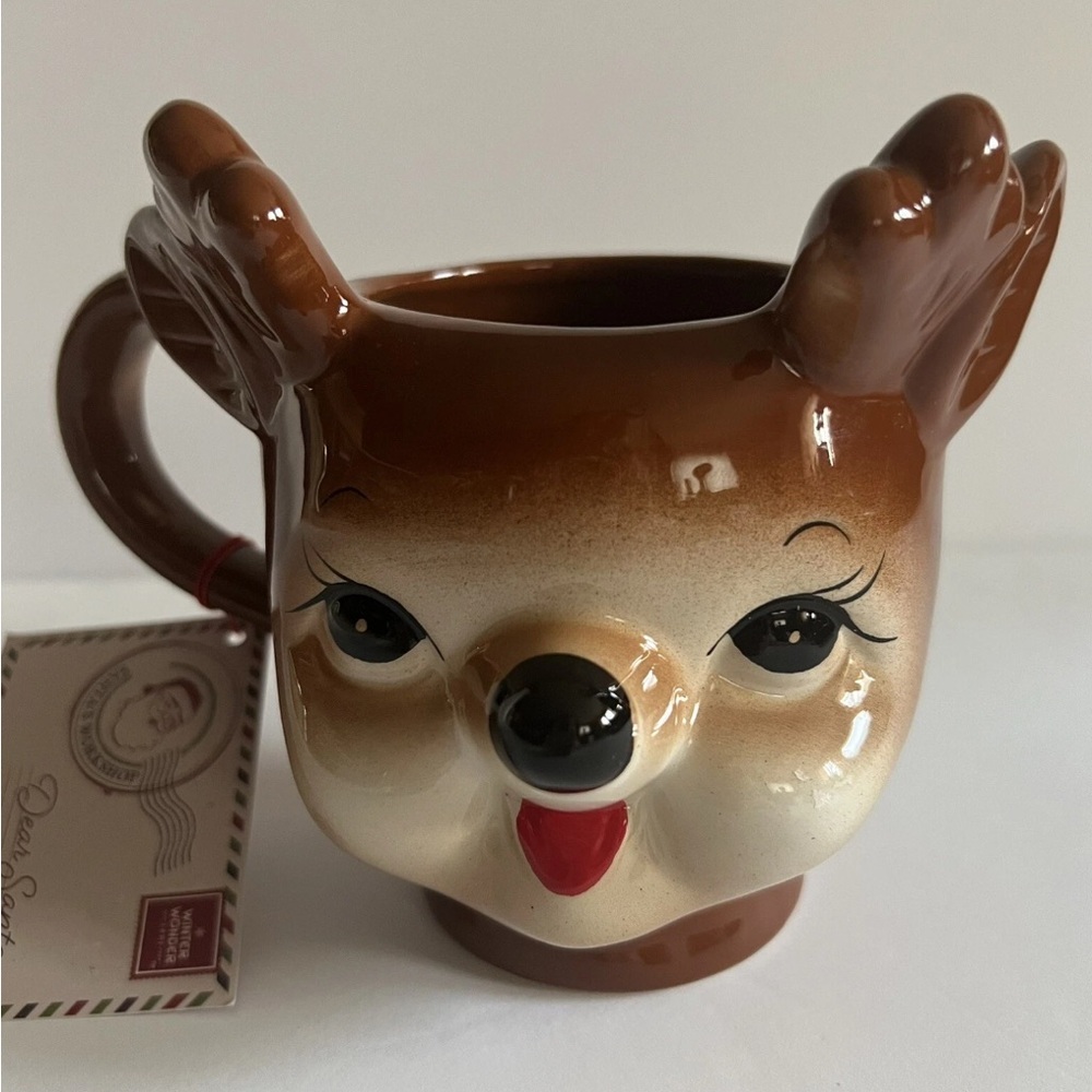 Reindeer Christmas Mug New